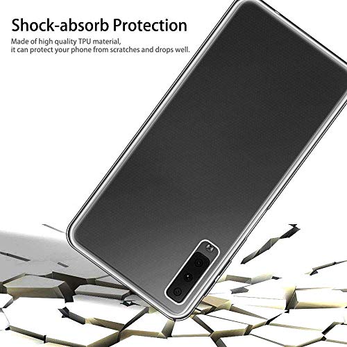 COPHONE Funda Samsung Galaxy A7 2018, Transparente Silicona 360°Full Body Fundas para Samsung A7 2018 Carcasa Silicona Funda Case.