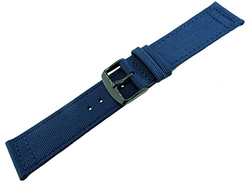 Correa de Reloj de 22 mm de Nailon de Gama, Hebilla Negra con Cierre Tendencia JRRS7777