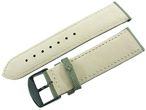 Correa de Reloj de 24 mm de Nailon de Gama Serie Hebilla de Cierre Negro sólido Hebilla Moda Tendencia Nuevo JRRS7777