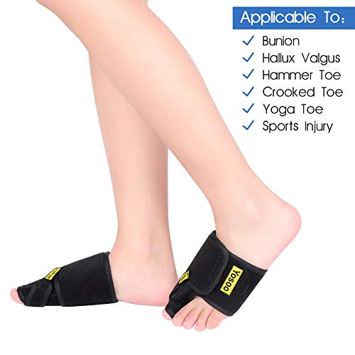 Corrector de Juanete Nocturno, Férula para Hallux Valgus, Férulas de juanete Nocturno, Alivio dolor de juanetes para Hombres y Mujeres, 1 Par