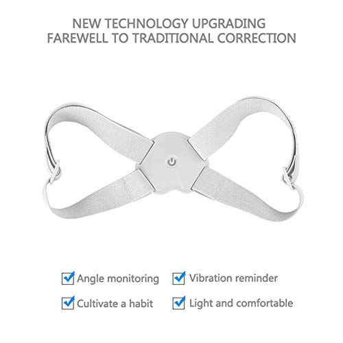 Corrector de Postura Inteligente Corrector de Postura Enderezar Recordatorio de la Espalda Soporte de vibración Espalda Ajustable de la Espalda Postural Hombros y Espalda para aliviar el Dolor