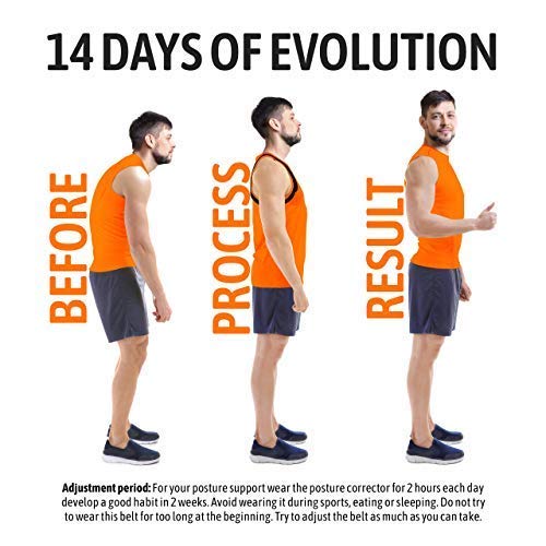 Corrector de Postura para Hombres y Mujeres, Órtesis para Parte Superior de Espalda para Soporte de Clavícula, Enderezador de Espalda Ajustable y Brinda Alivio al Dolor de Cuello, Espalda y Hombro