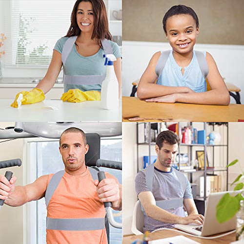 Corrector Postura HOPAI Corrector de Postura Espalda y Hombros para Hombre y Mujer Faja para Dolor de Espalda Corregir de Postura (M (70-85 cm))