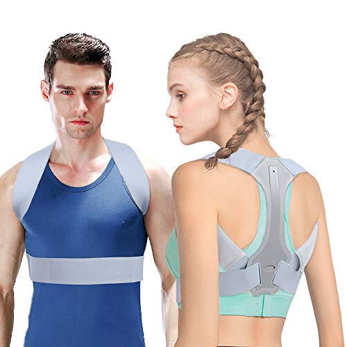 Corrector Postura HOPAI Corrector de Postura Espalda y Hombros para Hombre y Mujer Faja para Dolor de Espalda Corregir de Postura (M (70-85 cm))