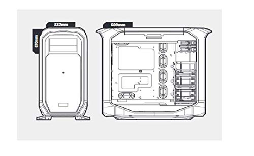 Corsair Graphite 780T Full-Tower ATX - Caja de PC,  ventana lateral con dos AF140 rojo LED ventilador, Negro