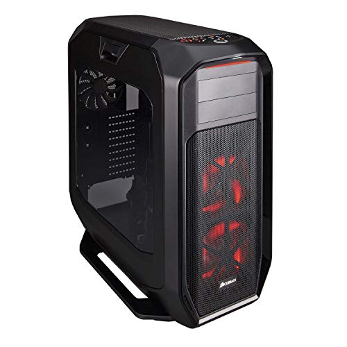 Corsair Graphite 780T Full-Tower ATX - Caja de PC,  ventana lateral con dos AF140 rojo LED ventilador, Negro
