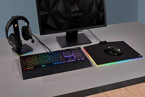 Corsair K70 MK.2 RGB Low Profile  Teclado mecánico para Gaming retroiluminación LED RGB, QWERTY Español,Cherry MX Red (Suave y rápido)