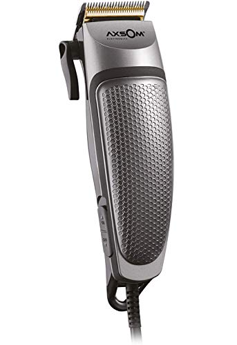 Corta pelos Profesional Con Revestimiento de Titanio, Cortadora de Pelo de 3000RPM, Maquina de Cortar pelo Acero Inoxidable y Titanio, Con 4 Cabezales Intercambiables, Cortapelo Profesional con Cable