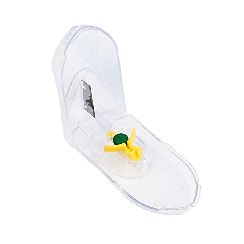 Cortador de pastillas para pastillas pequeñas o grandes con funda para pastillero