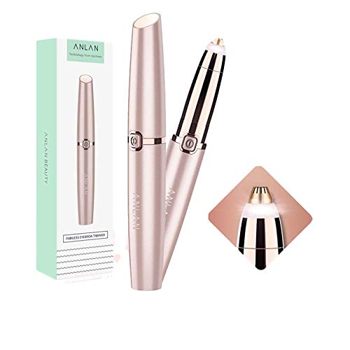 Cortadora de cejas eléctrica maquillaje sin dolor depiladora de cejas mini - Pack: China