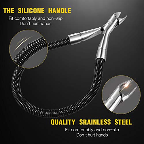 Cortadora de Cutículas de Primavera Alicate de Cutícula Espiral de Piel Muerta de Primavera Espiral para Herramienta de Manicura para Cuidar Salud y Belleza de Manos