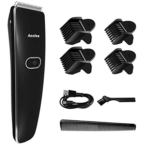 Cortapelos Profesional Hombre Cortadora de Pelo Eléctrico con Cuchillas de Acero Inoxidable, Cortapelo de Barba Maquina Cortar Pelo Recargable Recortadora de Pelos for Hombres