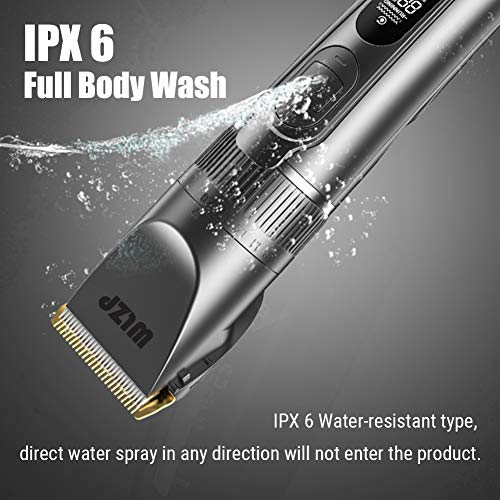 Cortapelos Profesional Hombre,Fader eléctrico con pantalla LCD,cortadora de cabello profesional recargable USB para uso doméstico,lavado de cuerpo entero,Giveaway-11 piezas