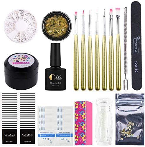 Coscelia 8 Colores Esmalte Semipermanente para Uñas 8ml Secador de Uñas 36W UV/LED Curado Esmalte Gel con Temporizador Base Top Gel para Manicura Kit