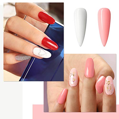 Coscelia Kit de Esmaltes Semipermanentes Lampara LED/UV de 36W 8pcs Esmaltes en Gel Máquina de Taladro de Uñas Base y Top Coat Accesorios de Manicura