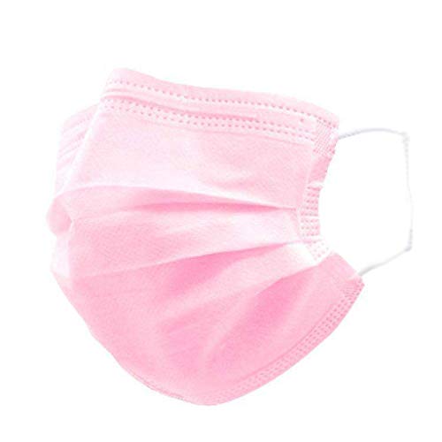 COSEE 40Piezas Rosado Adulto Color sólido Personal Diaria Protección,para Transpirables con Elástico para Los Oídos-COSEE831