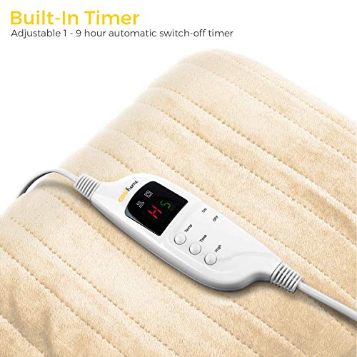 Cosi Home Manta Térmica Eléctrica. Con Control Remoto, Temporizador y 9 Niveles de Calor