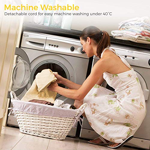 Cosi Home Manta Térmica Eléctrica. Con Control Remoto, Temporizador y 9 Niveles de Calor