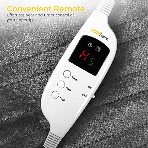 Cosi Home Manta Térmica Eléctrica. Con Control Remoto, Temporizador y 9 Niveles de Calor