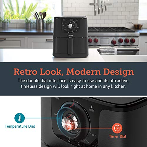COSORI Freidora sin Aceite Original, Freidora Aire Caliente, Air Fryer con Perillas de Temperatura y Temporizador Ajustables, Cesta Antiadherente, sin BPA ni BFOA, 30 Recetas Incluidas, 3,5L / 1500W