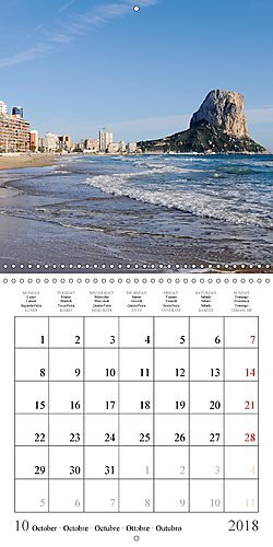 Costa Blanca Spain's Sun-Kissed South 2018: A Trip Along the Costa Blanca (Calvendo Places) [Idioma Inglés]