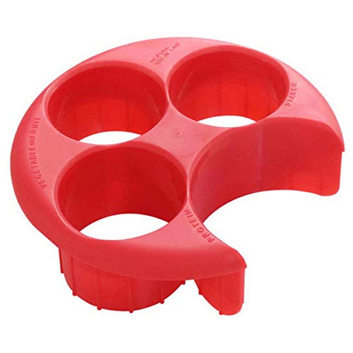 Cosye Placa de Control de porciones de Medida de Comida portátil, Herramienta para Perder Peso, Control de porciones de Alimentos, Placa de porciones de Comida de Cocina, Control de Dieta