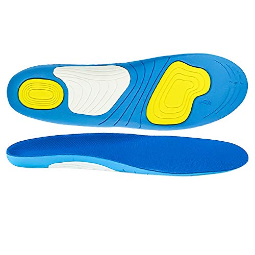 CosyInSofa - Plantillas ortopédicas completas para el dolor de talón, fascitis plantar, dolor de rodilla, Azul (azul), 40-45EU