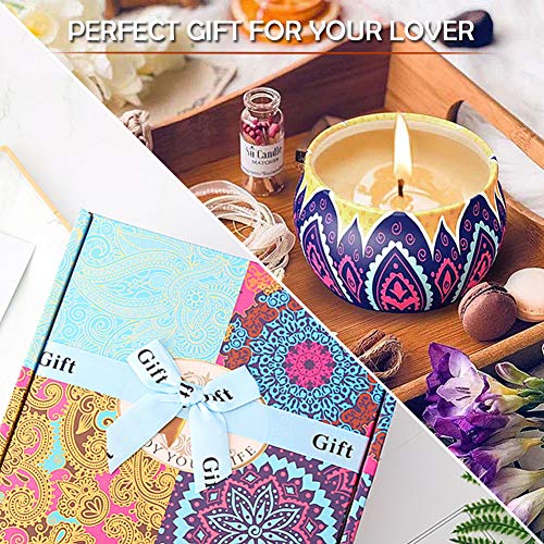 Cosyres Velas aromáticas para aromaterapia, Juego de Regalo Vegano para Mujeres, Cera de Soja para Navidad/cumpleaños/Aniversario