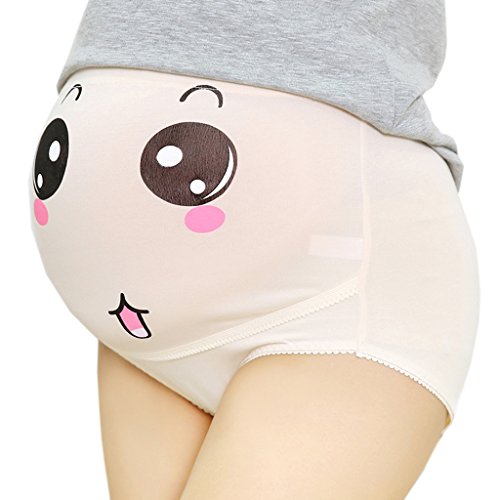 Cotton Whisper - Braguita ajustable para embarazadas con dibujo estampado de sonrisa. 3 unidades, tallas S a 3XL. - - XXL