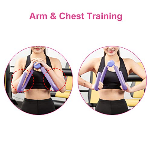 COVVY Thigh Master - Tóner de Muslo para ejercitar Muslos, piernas, Brazos, Pecho, Culturismo, pérdida de Peso, Equipo de Entrenamiento para el Gimnasio en casa (Púrpura)