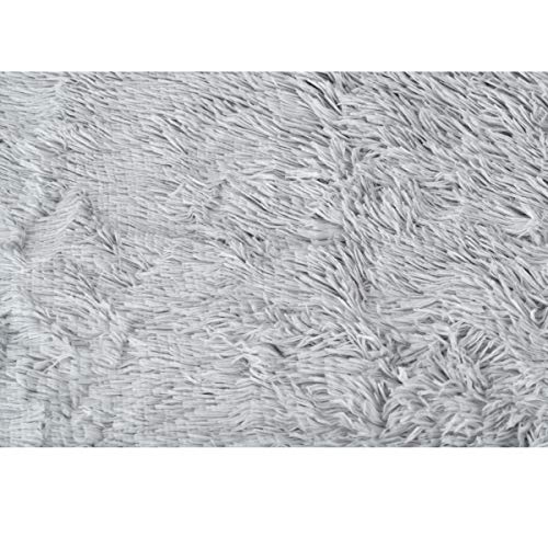 Cozywind Cama Gato Suave Cama Perro Redonda+manta para mascotas,Mascotas Calentito Cojín Lavable Invierno de Felpa,Diámetro 50cm,Gris Claro