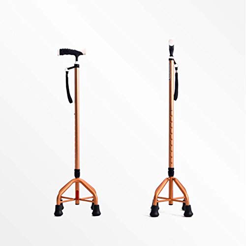 CPY-EX Las muletas de Altura Ajustable de del Viejo Bastón Cuatro pies Viejo Aluminio muletas,C