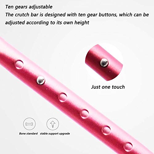 CPY-EX Las muletas de Altura Ajustable de del Viejo Bastón Cuatro pies Viejo Aluminio muletas,C