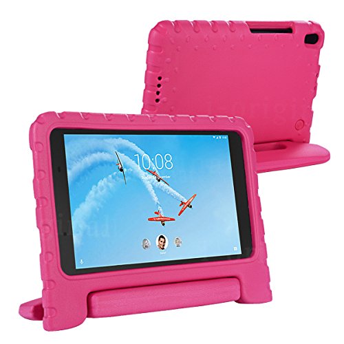 cradle HR Compatible con niños Funda protectora para Lenovo Tab 4 8/8 Plus 8 pulgadas Tablet, EVA ligera funda protectora a prueba de golpes (magenta)