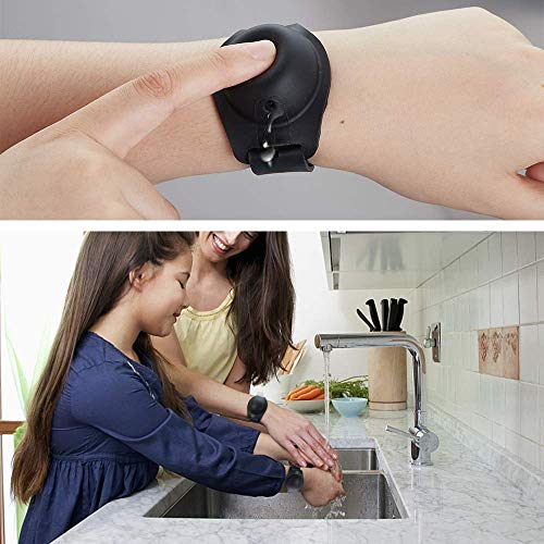 Crazy Bean 5 Piezas Brazalete de Silicona Portátil Brazalete Ajustable Pulsera con Dispensador de Desinfectante de Manos para la Escuela Viajes