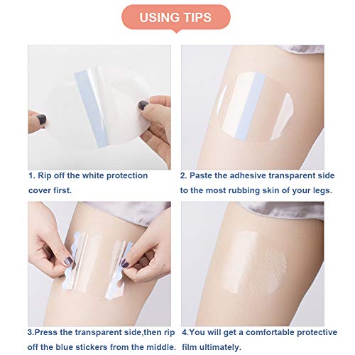 Crazy Bean Bandas de Muslo Anti Rozaduras Muslo Anti-chafing Antideslizante Invisible Bandas Previene el Roce Bandas del Muslo Anti Rozaduras para Mujer