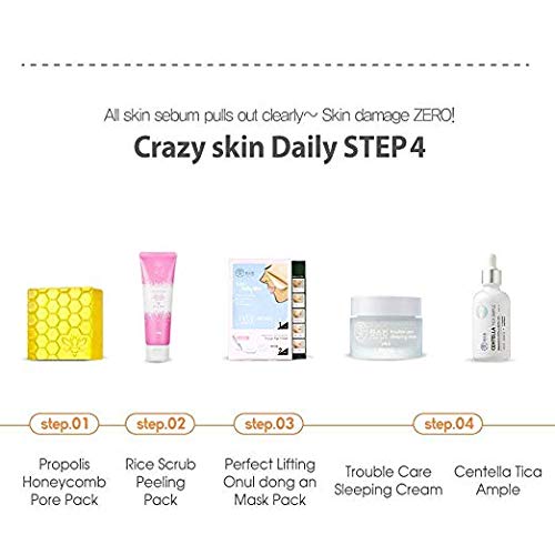 Crazy Skin Corea – Crema “Trouble Care” para dormir con pH de acidez 5,5 reparación de la piel, 50 g