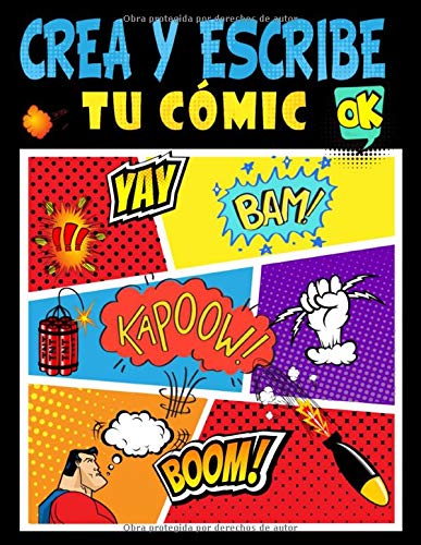 Crea y Escribe tu Cómic: 118 Plantillas de cómics en blanco | Format: 21,6 x 0,6 x 27,9 cm - 120 páginas | Idea de regalo para adultos, adolescentes o niños