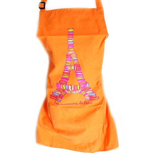 Creador delantal 'Les Macarons De Paris'naranja.