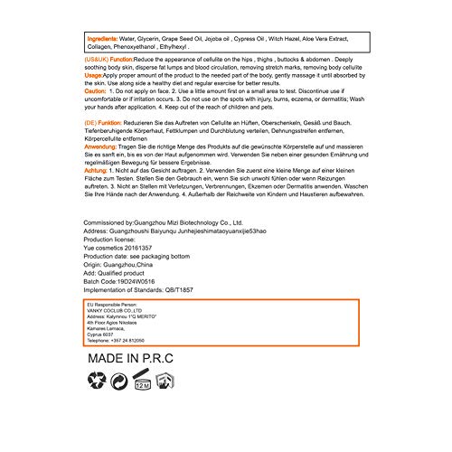 Crema anticelulítica, Crema Reductora, Crema Reafirmante, Crema Anticelulitis, Crema reductor anticelulítico, Crema Anticelulítica de adelgazamiento unisex Reductora Reafirmante