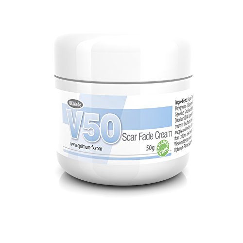 Crema Atenuante de Cicatrices V50 Tratamiento Para Cicatrices Viejas y Nuevas Rojeces Faciales y Manchas Utilízala en Cualquier Parte del Cuerpo 50 g