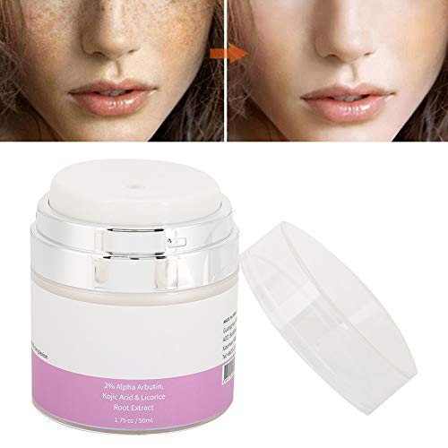 Crema blanqueadora facial de 50 ml, crema hidratante hidratante para eliminar manchas, producto antiarrugas antienvejecimiento