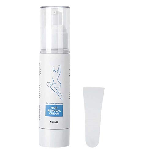 Crema de afeitar, 50g Crema depilatoria suave para el cuidado de la piel Crema depilatoria para pubis, piernas, axilas, crema depilatoria Body Bikini Line para mujeres y hombres(50 gramos)
