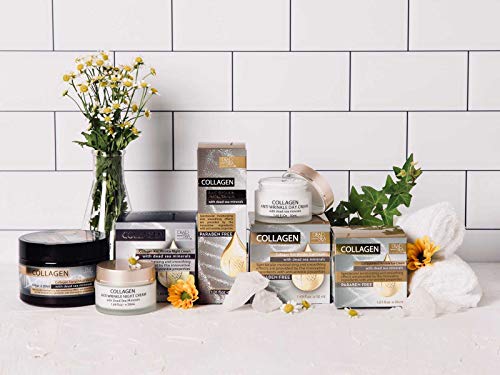 Crema de día antiarrugas de colágeno con minerales del mar muerto, colección del mar muerto (Dead Sea Collection Anti Wrinkle Collagen Day Cream with Dead Sea Minerals)