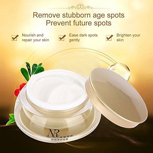 Crema de iluminación facial para la eliminación del punto de envejecimiento de pecas Hidratación de ácido hialurónico Crema de crema facial iluminador de fórmula orgánica natural