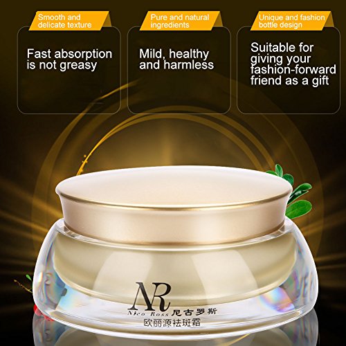 Crema de iluminación facial para la eliminación del punto de envejecimiento de pecas Hidratación de ácido hialurónico Crema de crema facial iluminador de fórmula orgánica natural