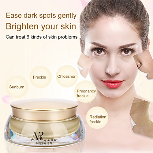 Crema de iluminación facial para la eliminación del punto de envejecimiento de pecas Hidratación de ácido hialurónico Crema de crema facial iluminador de fórmula orgánica natural