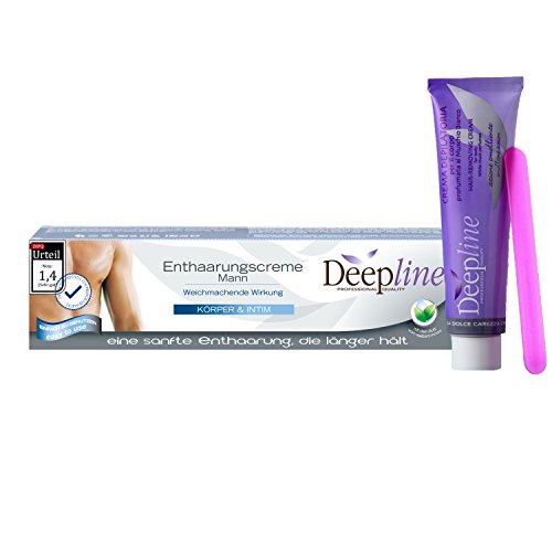 Crema depilatoria de Deepline para hombre Mantiene la piel suave, flexible y lisa, también es ideal para la zona genital.