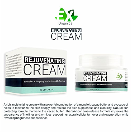 Crema facial de retinol: 100% natural, apta para todo tipo de pieles. Crema antiedad hidratante para rostro, cuello y contorno de ojos. Tratamiento antiarrugas unisex. Día y noche, 50 ml