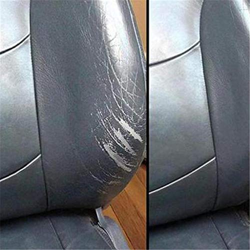 Crema Reparadora De Cuero,CHshe❤❤,Compuesto de relleno de reparación de cuero para la restauración de cuero,Grietas Quemaduras y agujeros, reparar el daño del cuero del asiento del automóvil